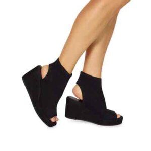 Eileen Fisher Warrick Stretch Knit Wedge Sandals